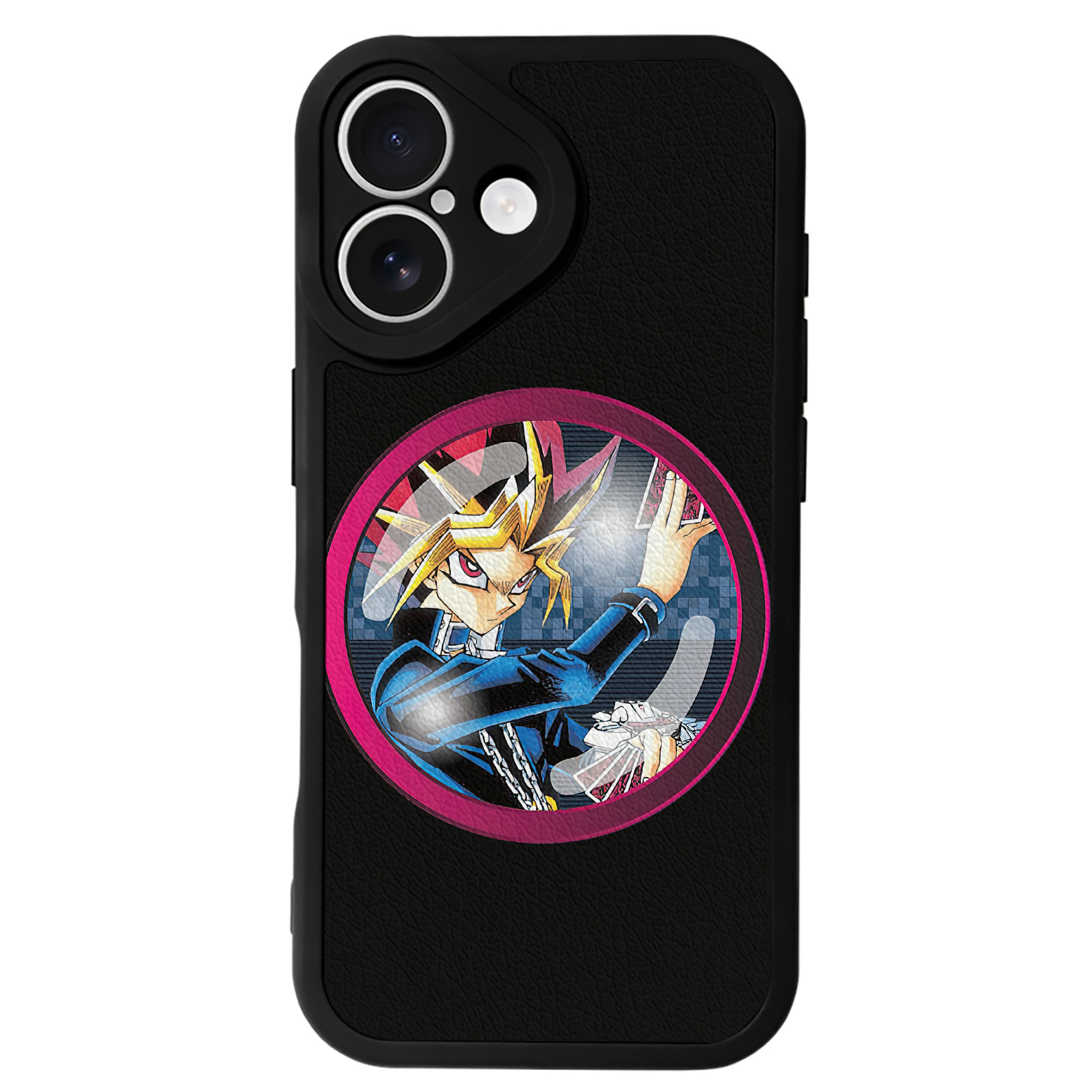 遊☆戯☆王 Yu-Gi-Oh! 【iPhone 16シリーズ対応】シリコンスマホケース（レザー調） 材質：シリコン